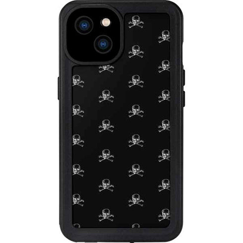 Alchemy Skull and Crossbone Pattern iPhone 15 Plus Waterproof Case